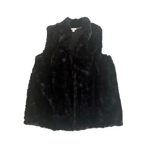 Women’s‎ Faux Fur Vest Black Size Large